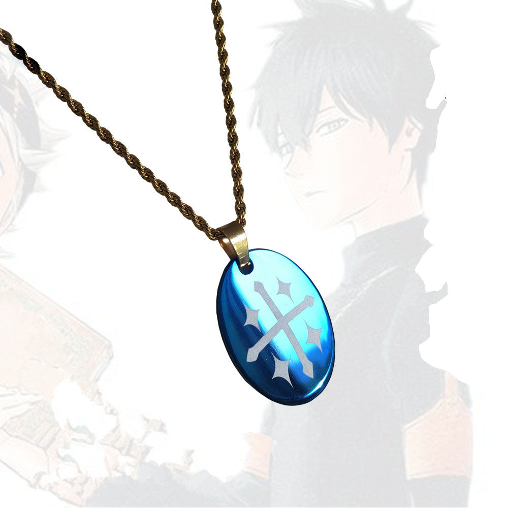 Black Clover Cosplay Yuno Necklace Props Pendant Jewelry