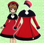 Load image into Gallery viewer, Cardcaptor Sakura Red Heart Woolen Winter Lolita Dress cosplay costume - fortunecosplay
