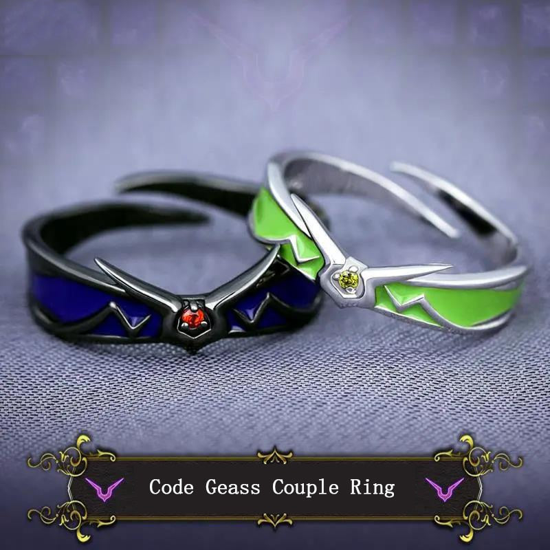 Rings for Couples Matching Cute Anime Aesthetic Couple Open - Etsy