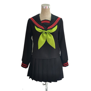 Anime Demon Slayer Kimetsu no Yaiba Cosplay Nezuko Kamado Makomo Cosplay Costume JK School Uniforms Sailor Suit Girls Women