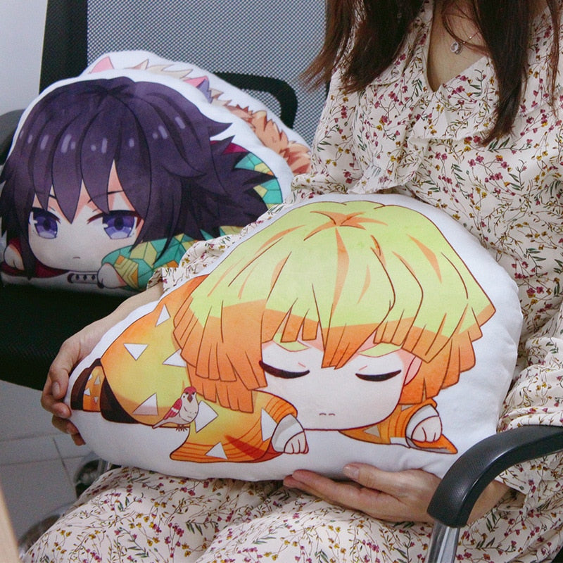 Anime Demon Slayer Kimetsu no Yaiba Kamado Nezuko Cosplay Doll Plush Stuffed Cushion Throw Pillow Toy Gift NEW Nezuko Tanjirou