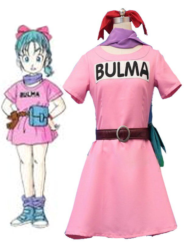 Anime Dragonball Z Bulma Cosplay Costume Tailor Made