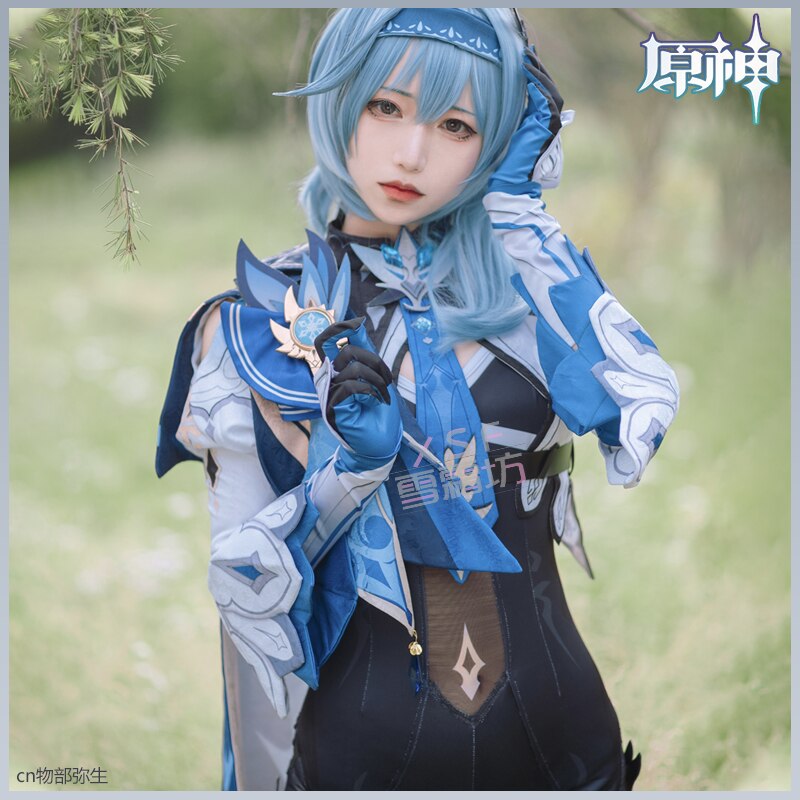 Genshin Impact Eula Game Suit Mercy Sister Jumpsuits Uniform Cosplay Costume Halloween Carnival Party Outfit Women