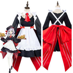 Genshin Impact x KFC Noelle Maid Dress Cosplay Costume Halloween Carnival Suit