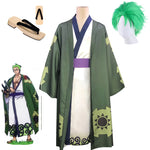 Load image into Gallery viewer, Anime One Piece Roronoa Zoro Cosplay Costume Kimono Robe
