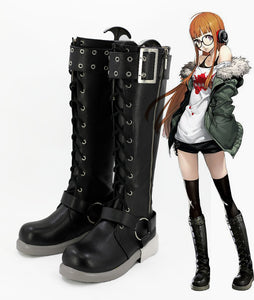 Persona 5 shoes Futaba Sakura Cosplay Boots Custom made