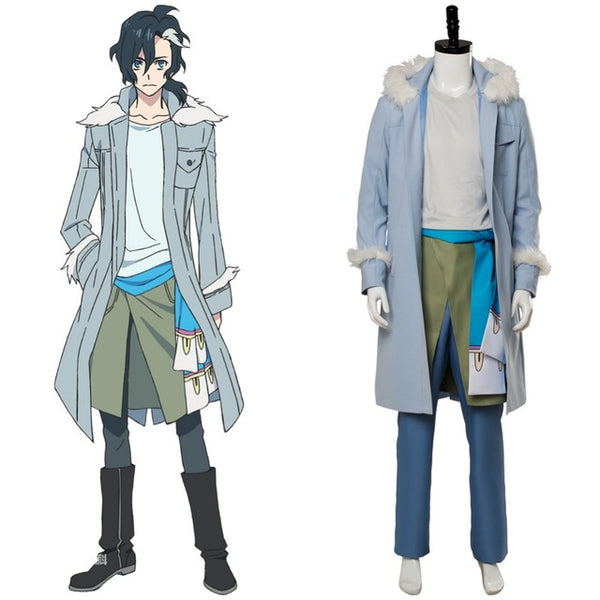 Tenrou: Sirius The Jaeger Yuliy Blue White Cosplay Wig 471A