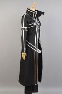 Sword Art Online Kazuto Kirigaya kirito Black Uniform For Men Cosplay Costume
