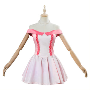 Boku no My Hero Academia: Two Heroes Ochako Uraraka Cosplay Costume Pink Party Dress