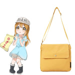 Load image into Gallery viewer, Cells At Work Cosplay Platelet Costume Only Bag Yellow Leather Accessories Props
