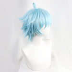 Load image into Gallery viewer, Chongyun Genshin Impact Light Blue Short Cosplay Wig 
