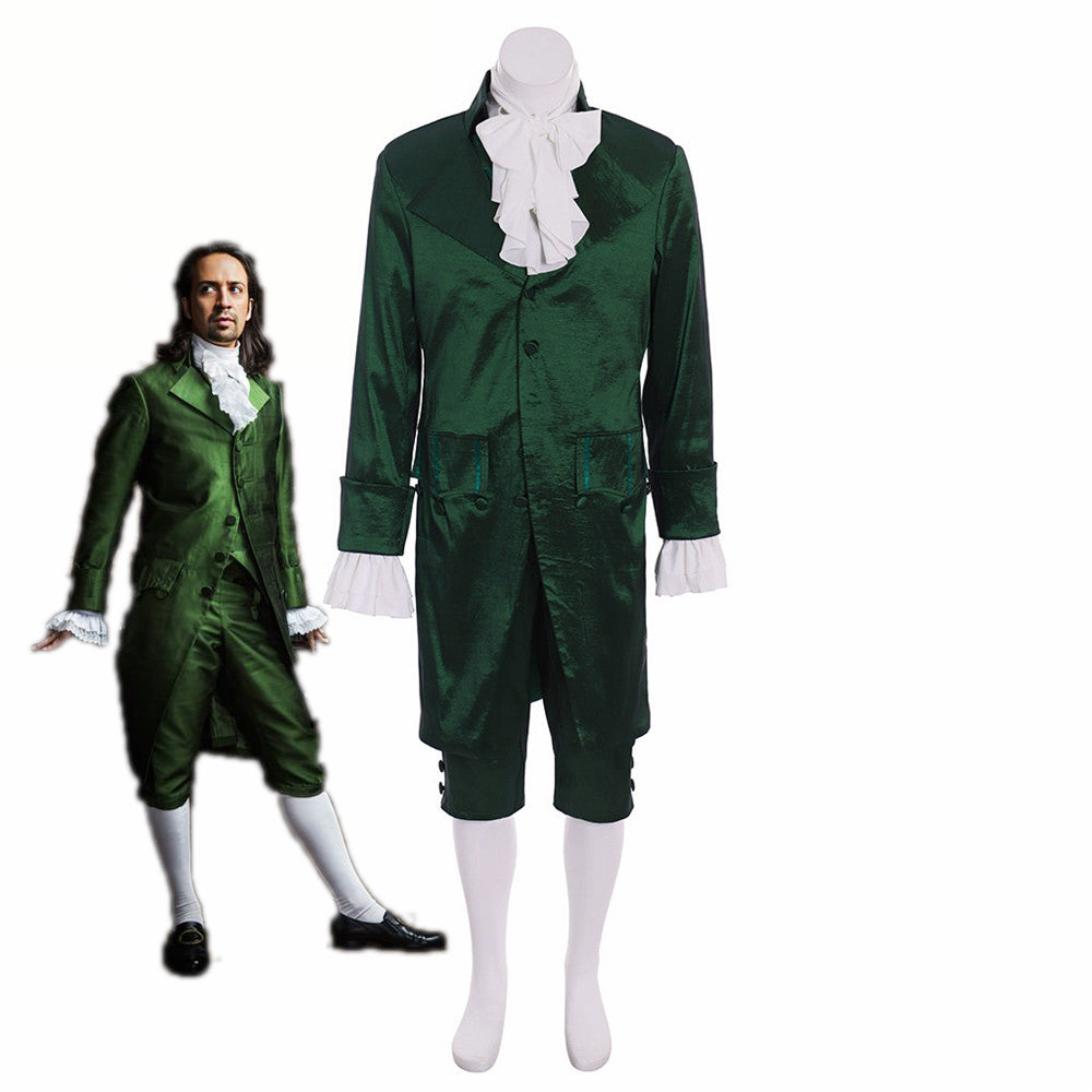 musical hamilton lin colonial green outfit cosplay costume