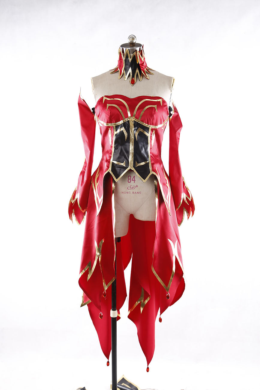 Custom Made DOTA 2 Lina Inverse the Slayer Dress Cosplay Costume