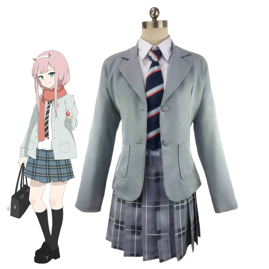 DARLING in the FRANXX ZERO TWO School Uniform Dress Outfit Anime Cosplay Costume