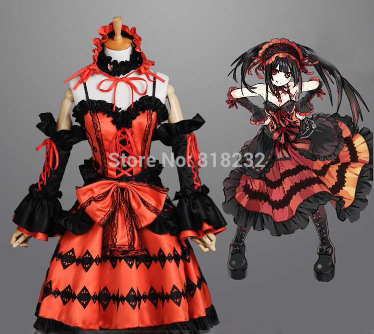 DATE A LIVE Tokisaki Kurumi Formal Dress Uniform Outfit Anime Cosplay Costumes