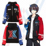 Load image into Gallery viewer, Darling In The Franxx Zero Two 02 Jacket Zipper Hoodie Long Sleeve Hooded Coat Anime Tops Cosplay Costume
