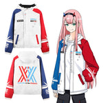 Load image into Gallery viewer, Darling in the Franxx Zero Two 02 Jacket zipper Hoodie Long Sleeve hooded Coat anime tops cosplay costume
