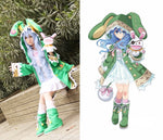 Load image into Gallery viewer, Date A Live Yoshino Cosplay Costume Green Hooded Coat Halloween Costumes for Women Coat+Shoes+Plush Toy S-XL/Custom Made
