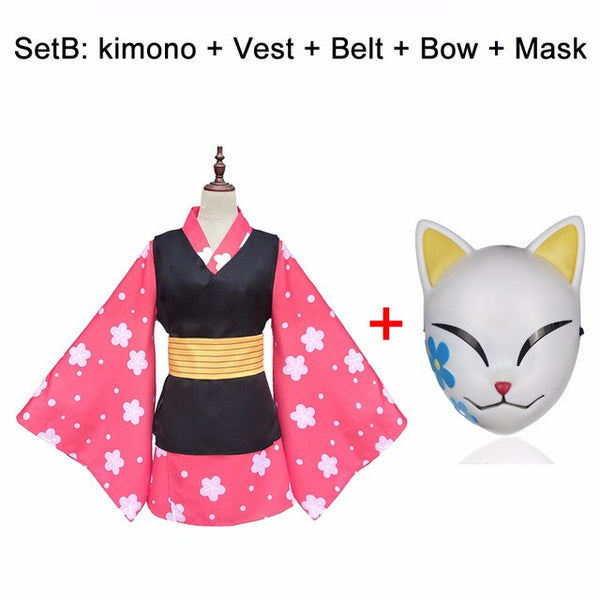 Japanese Anime Demon Slayer Mask Cosplay Sabito Makomo ABS Masks Party City  Pet Costumes Props 220618 From Xuan10, $11.17