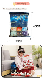 Load image into Gallery viewer, Slimes Bag Game Genshin Impact Dolls Bouncing Bomb COS Anime Cartoon Pillow Plush Toy Birthday Gift Cosplay Slime Cute Gifts
