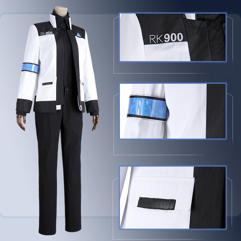 Detroit:Become Human Connor RK900 Agent Suit Uniform Cosplay Costume