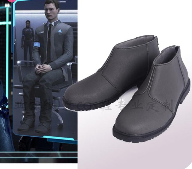 Detroit: Become Human Connor RK800 cosplay boots shoes