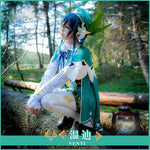 Load image into Gallery viewer, Game Genshin Impact Project VENTI Cosplay Costume Fancy Outfits
