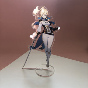 Genshin Impact Anime Genshin Impact Mondstadt Theme Jean Lisa Acrylic Figure Stand Model Plate Desk Decor Cosplay Xmas Keychain