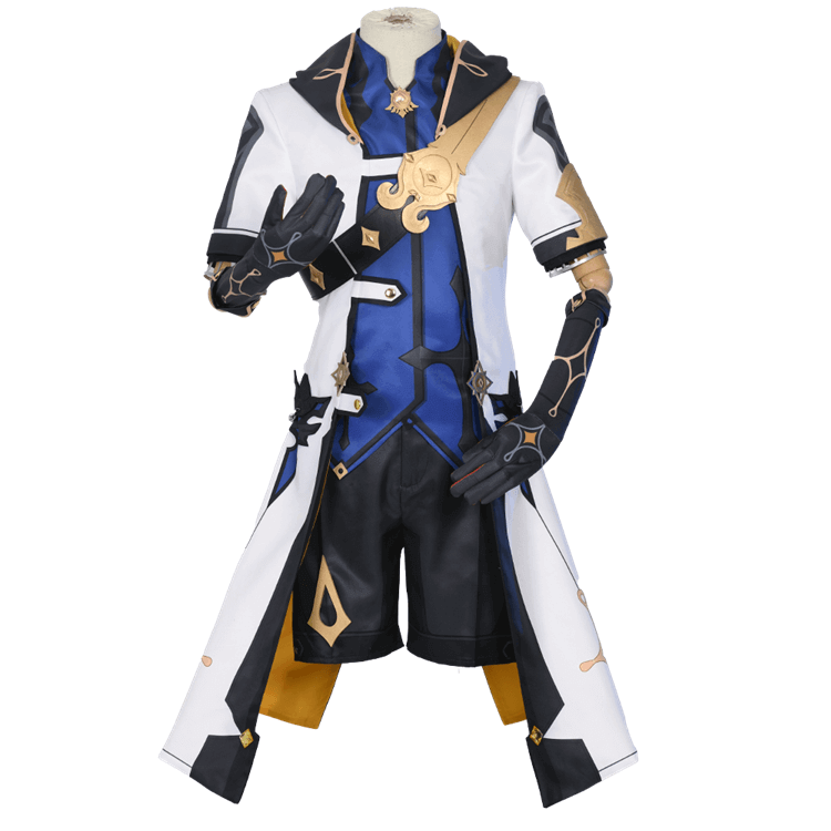 Genshin Impact Albedo Cosplay Costume Game Suit Uniform Halloween Outfit For Men
