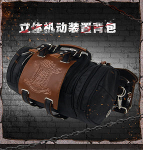 Anime Attack on Titan Backpack Canvas Rucksack Crossbody Shingeki no kyojin Traval Shoulder Messenger Bag Cosplay Handbag Gift