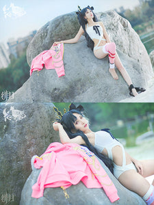 Fate Grand Order FGO figure Ishtar Rin Swimsuit Hoodie Jacket Daily Cosplay costume