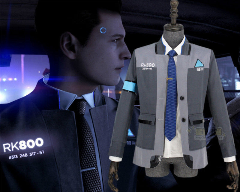 Detroit: Become Human Connor RK800 Agent Suit Uniform Cosplay Costume