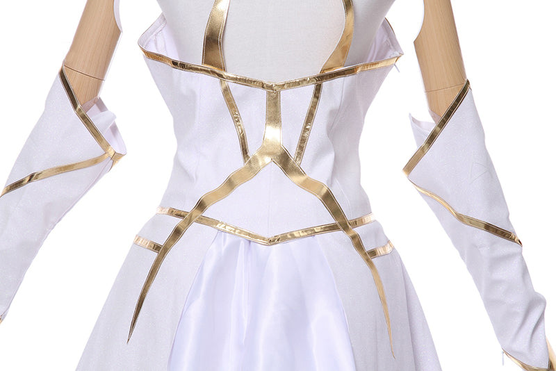 LOL the lady of Luminosity Luxanna Crownguard Cosplay Costume Light Element Skin