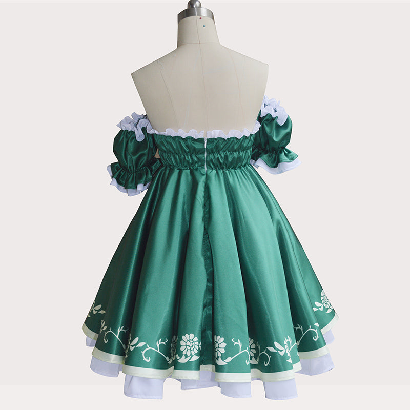 Axis powers Furstentum Liechtenstein Green lolita dress cosplay costume