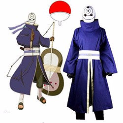Naruto Shippuden Uchiha Obito Cosplay Costume with Mask Custom Made