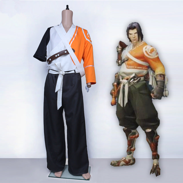 Young Hanzo OW Overwatch Cosplay Costume Custom Made - fortunecosplay