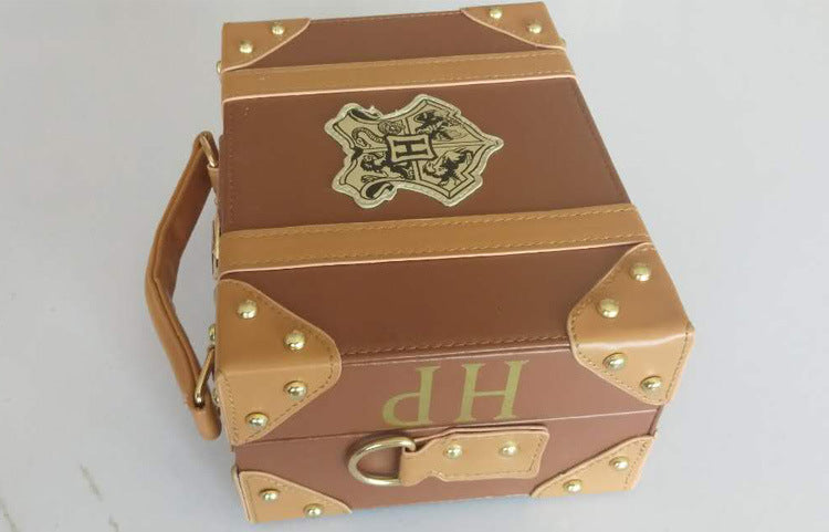Harry Potter Bag Hogwarts PU School Badge Small suitcase Shoulder bag Handbags Halloween Christmas Gifts