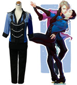 Load image into Gallery viewer, Yuri On Ice Katsuki Yuri blue performing Cosplay Costume - fortunecosplay
