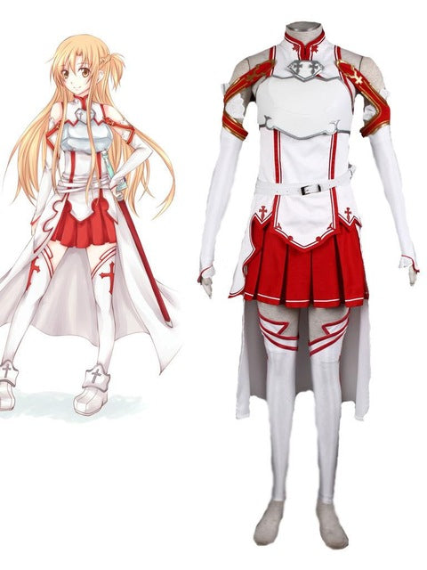Sword Art Online Asuna Yuuki Cosplay Costume Custom Made