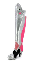 Load image into Gallery viewer, OW Mercy Angela Ziegler Pink Skin Cosplay Boots Shoes Custom Made
