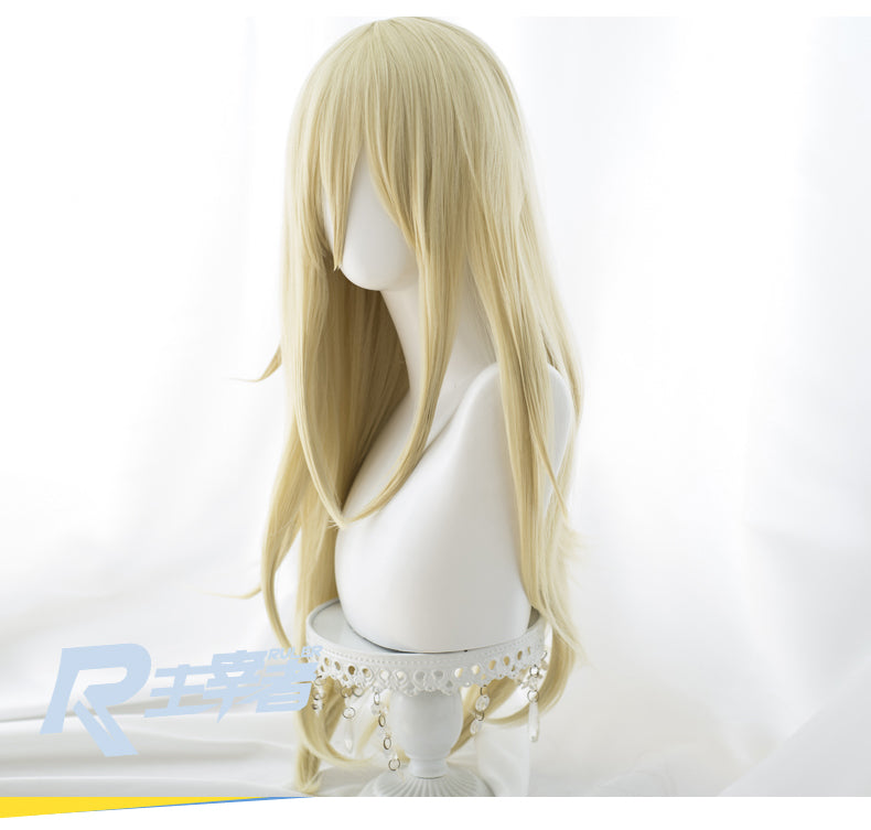  Uearlid Anime Angels of Death Cosplay Ray Wig Long Straight  Gold Costume Party Wig +Wig Cap Coser Wig : Clothing, Shoes & Jewelry