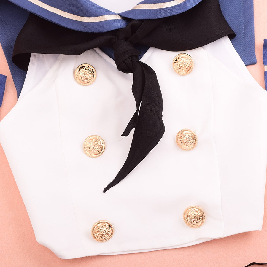 Kantai Collection Cosplay Shimakaze Costume Sexy Sailor Suit Full Uniform with Headwear Socks