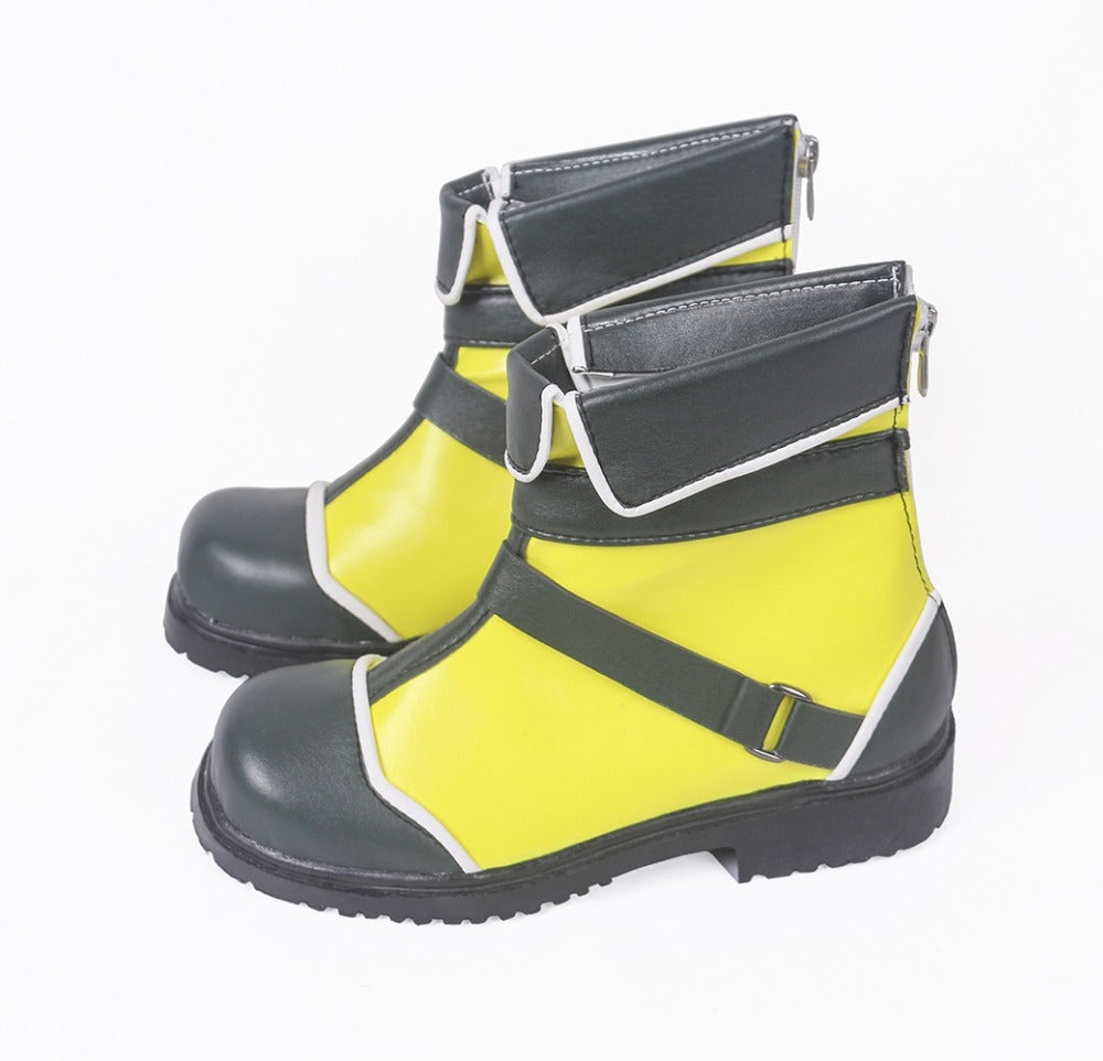 Kingdom Hearts 3 Sora Yellow Cosplay Boots Shoes Custom Made