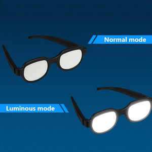 LED Luminous Glasses Funny Anime Cosplay Costumes Props Popular Online Glasses Fashion LED Glasses Dormitory Game Christmas Prop
