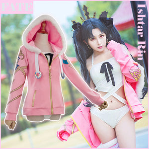 Fate Grand Order FGO figure Ishtar Rin Swimsuit Hoodie Jacket Daily Cosplay costume