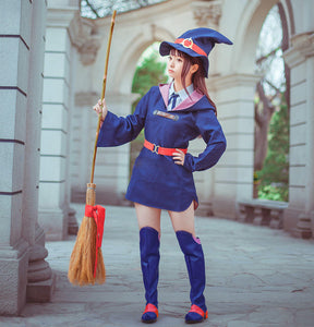 Little Witch Academia Akko Kagari Dress Uniform Outfit Anime Cosplay Costumes