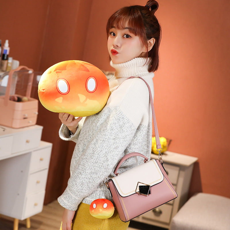 Game Genshin Impact Cosplay Slime Plush Pillow Project Elements Stuffed Soft Plush Toy Kids Boys and Girls Gifts