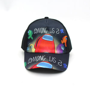 Among us game Cartoon Children toys Hat Baseball cap Kids cotton snapback anime figure Hip Hop Boys Girls Cosplay birthday Gift