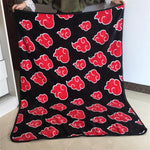 Load image into Gallery viewer, NARUTO Akatsuki Red Cloud Blanket Cosplay Prop Flannel Fleece Sheet Uchiha Itachi Pain Nagato Konohagakurenosato
