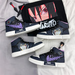 Load image into Gallery viewer, Naruto Shoes Men Anime Shoes Akatsuki Itachi Casual Shoes Sasuke Hashirama Sneakers Kakashi  Cosplay Shoes

